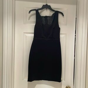 Fitted cocktail dress black size 6